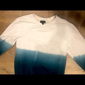 Top Shop Half Tie Dyed Crew Sweater